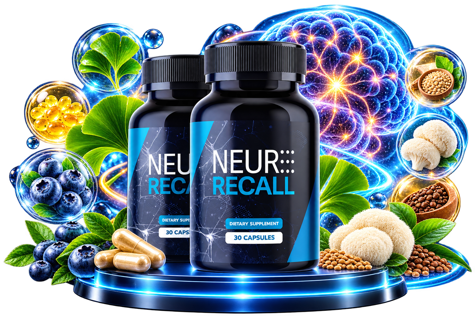 NeuroRecall bottles