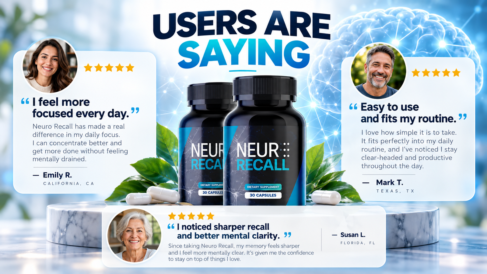 NeuroRecall customer testimonials
