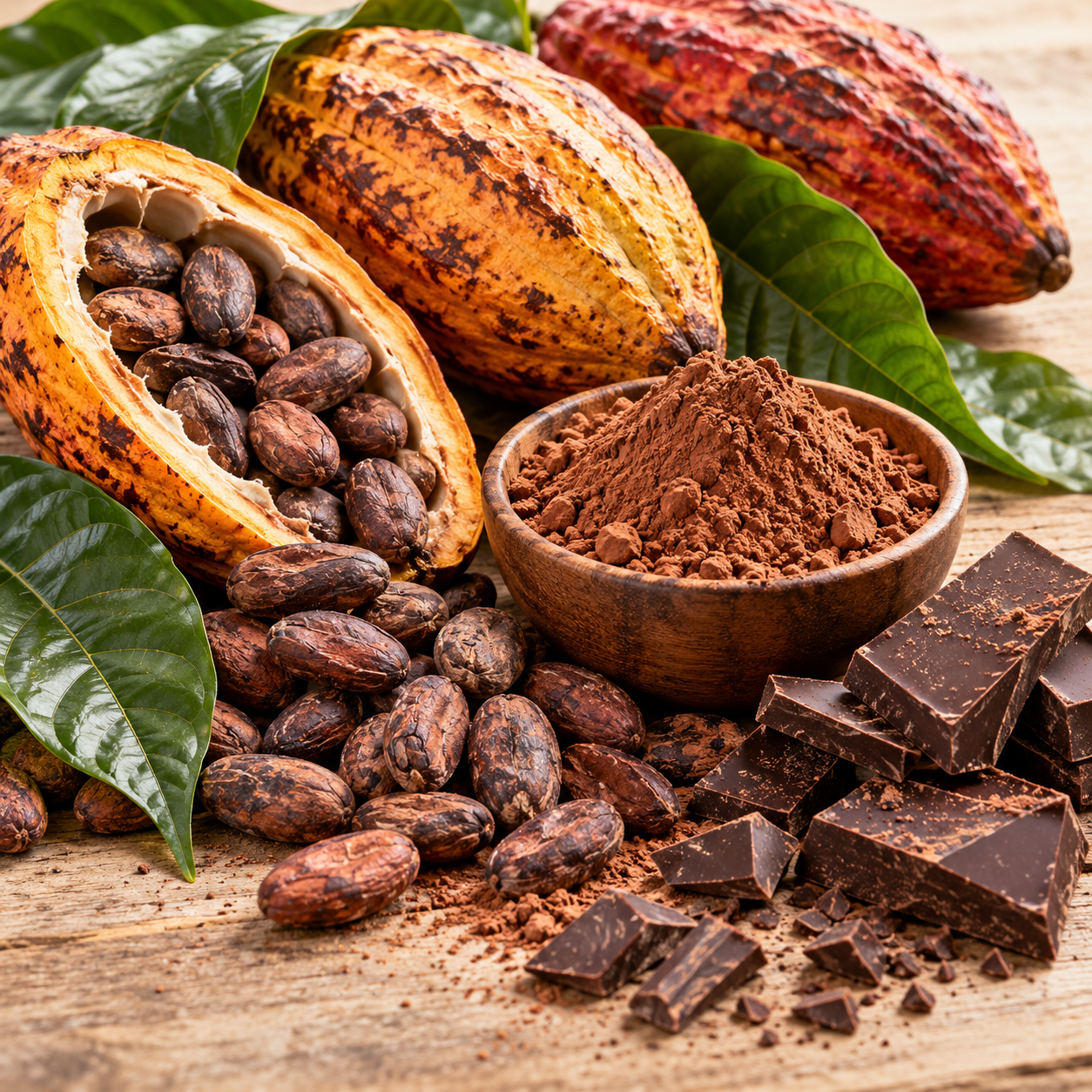 Cocoa, a natural source of theobromine